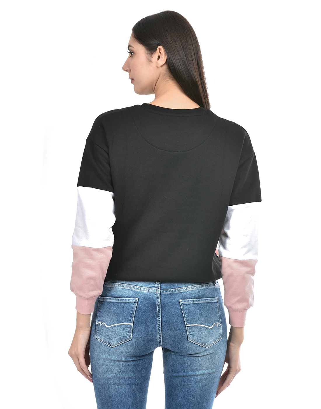 Numero Uno Women Color Block Multicolor Sweat Shirt